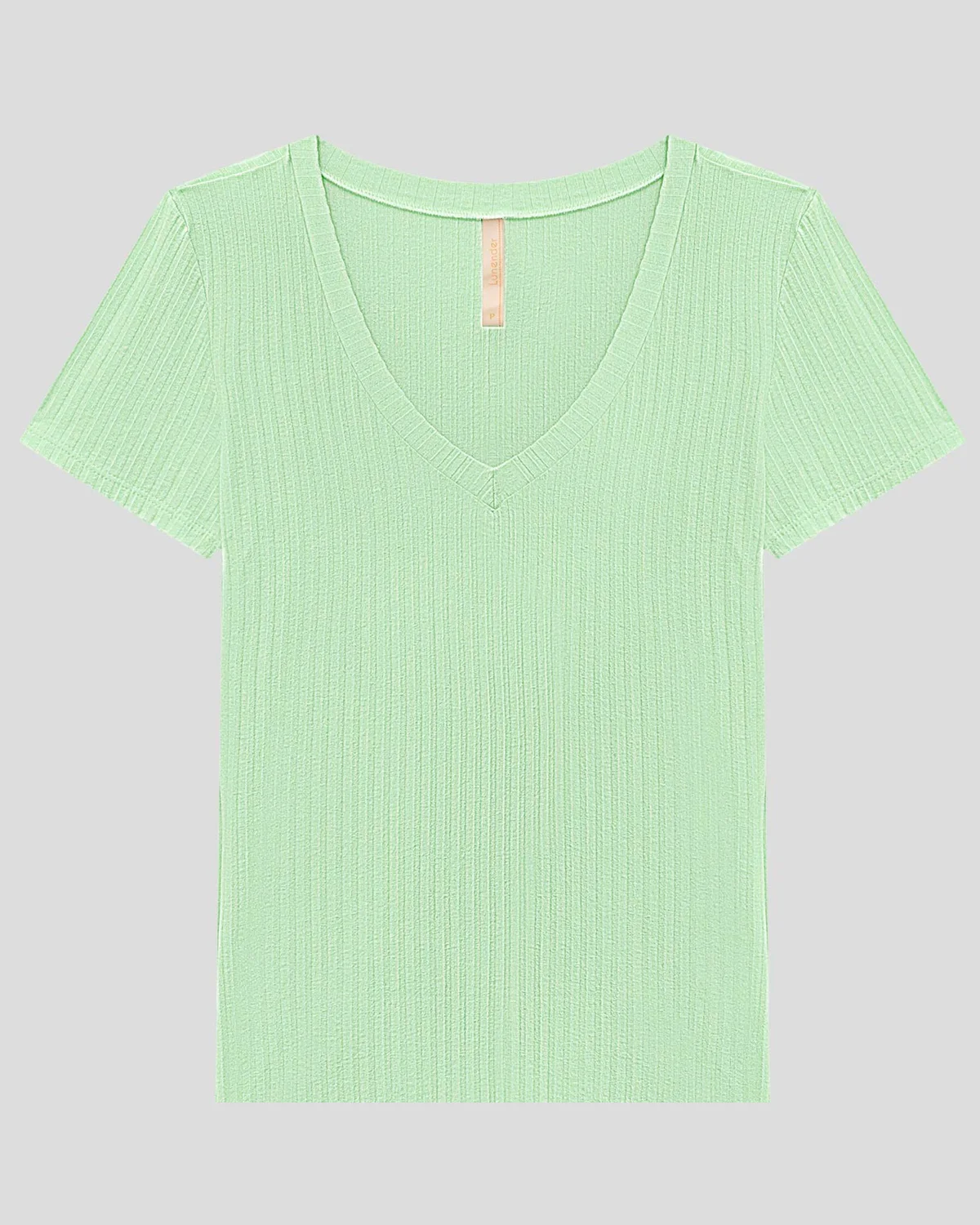 Lunender blusa malha canelado tracy 00390 — VERDE ACACIA (foto 3)