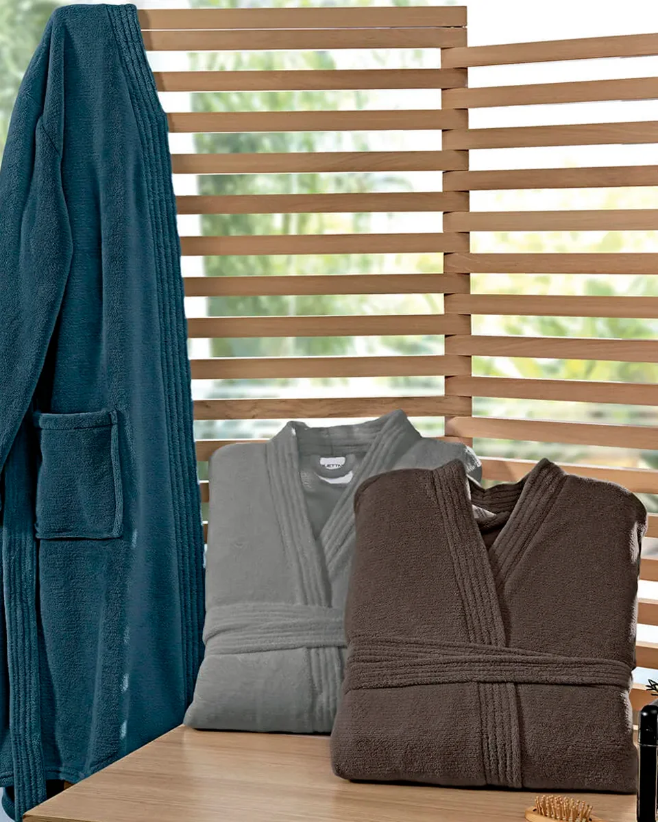 Bouton roupao masc loft flannel fleece — CHOCOLATE (foto 2)