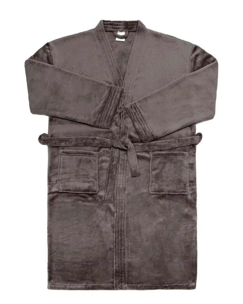 Bouton roupao masc loft flannel fleece — CHOCOLATE (foto 4)