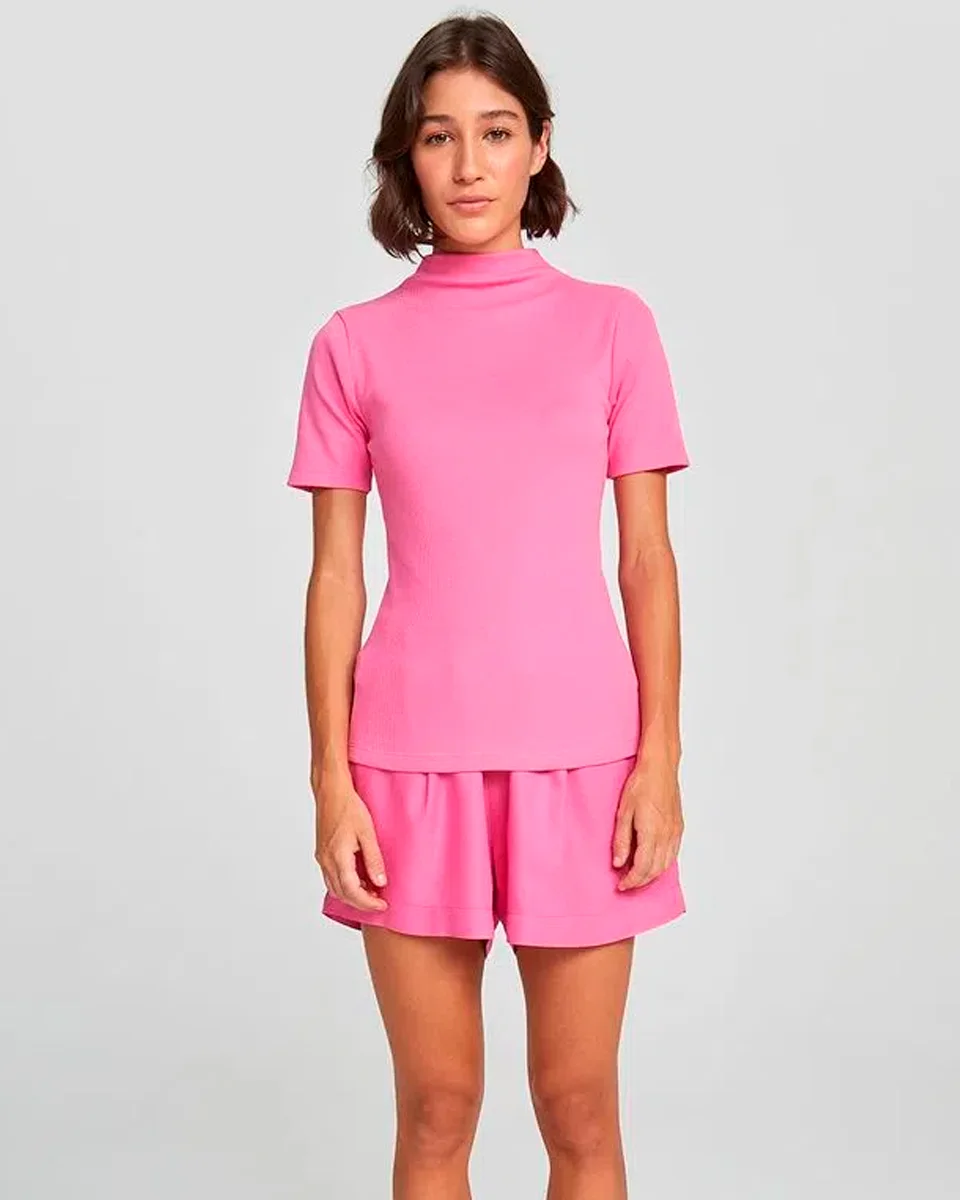 Hering blusa basica feminina gola alta em ribana canelada 4ezv (foto 7)