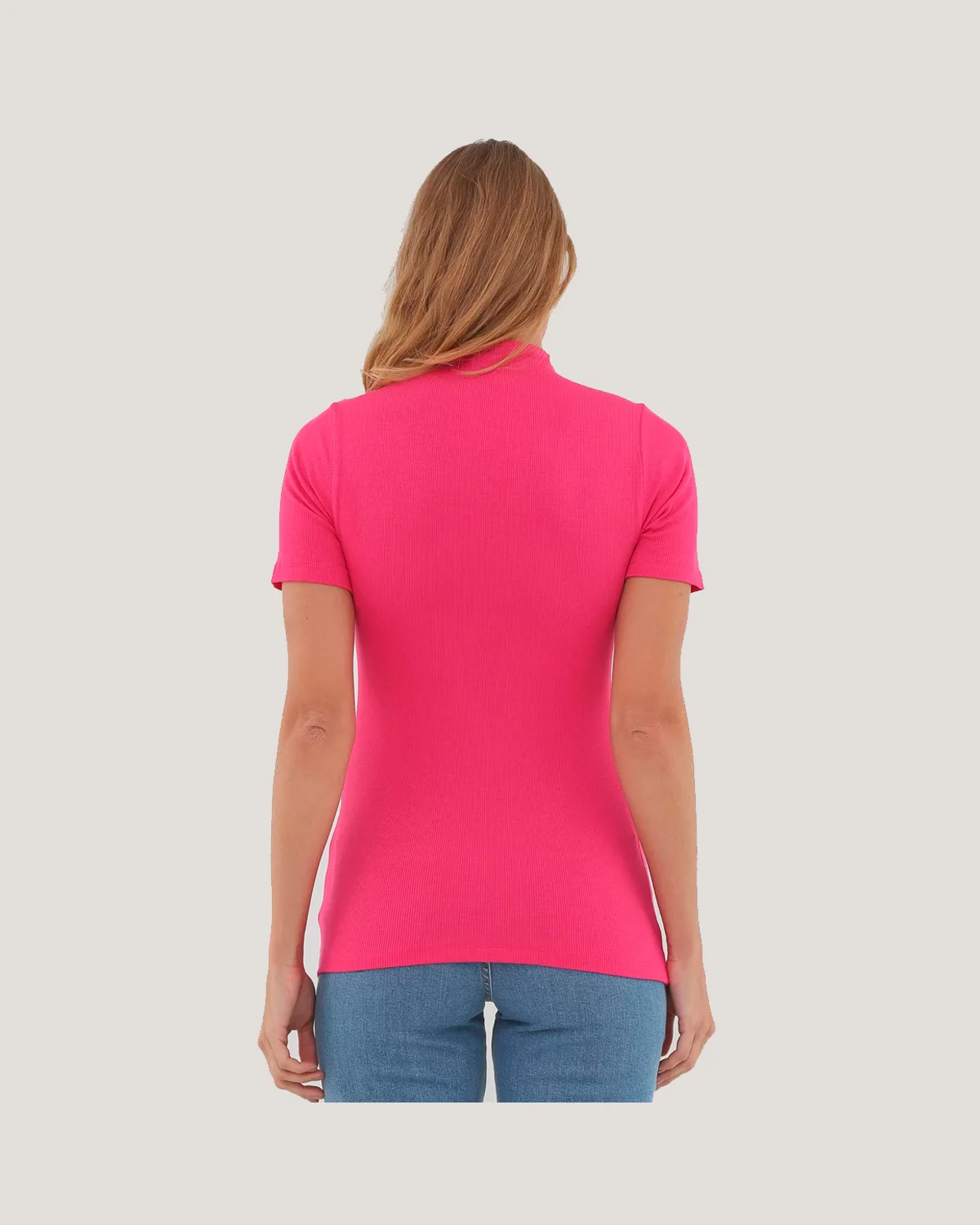 Hering blusa basica feminina gola alta em ribana canelada 4ezv (foto 3)