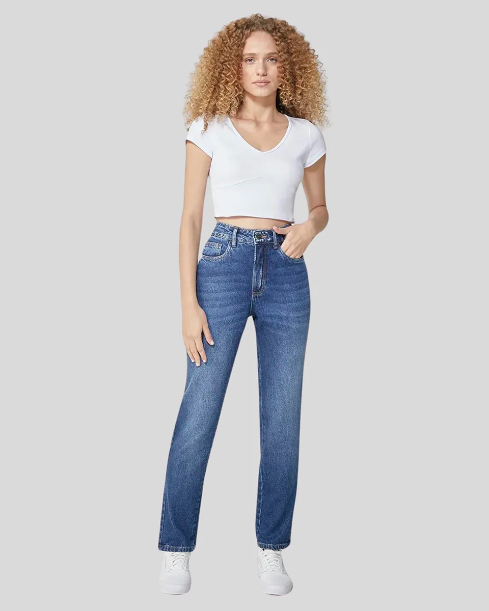 Enfim calca reto(a) 1000113922 — JEANS ESCURO (foto 1)