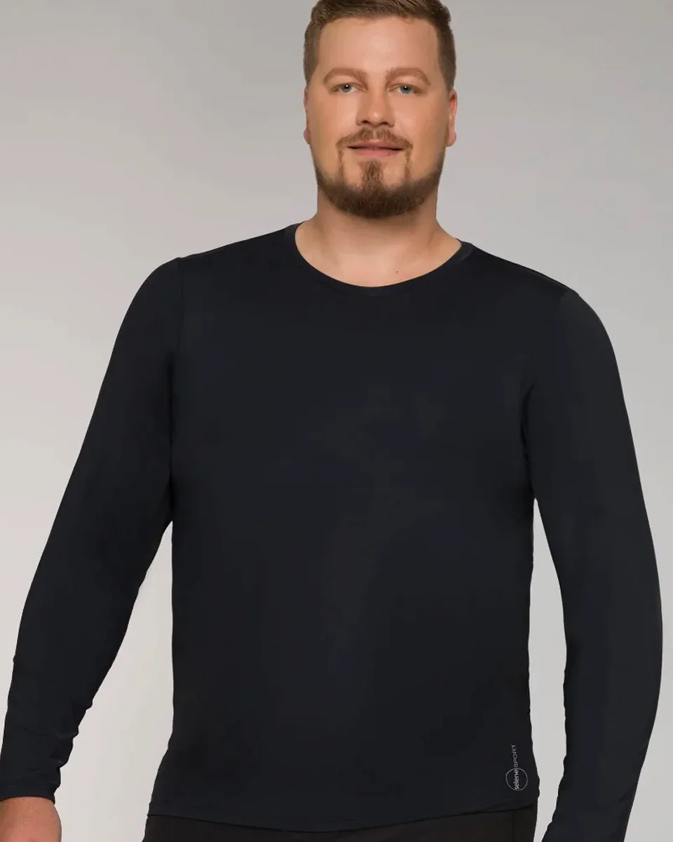 Selene camiseta masc manga longa protecao uv plus size (foto 2)