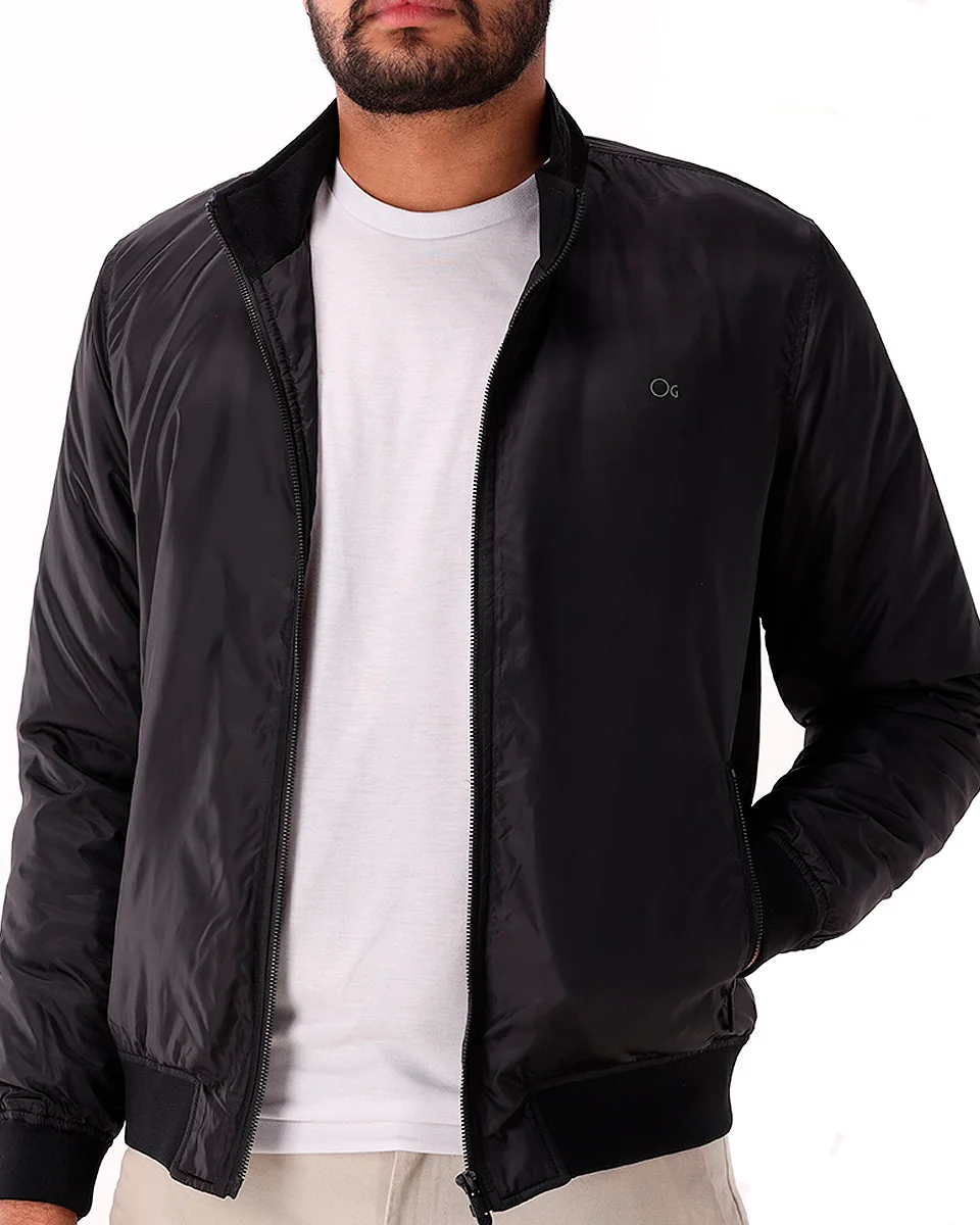 Ogochi jaqueta casual slim nylon 027514002 (foto 2)