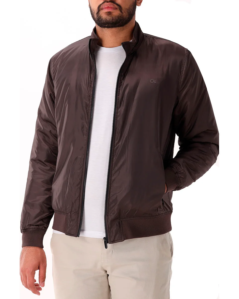 Ogochi jaqueta casual slim nylon 027514002 (foto 1)
