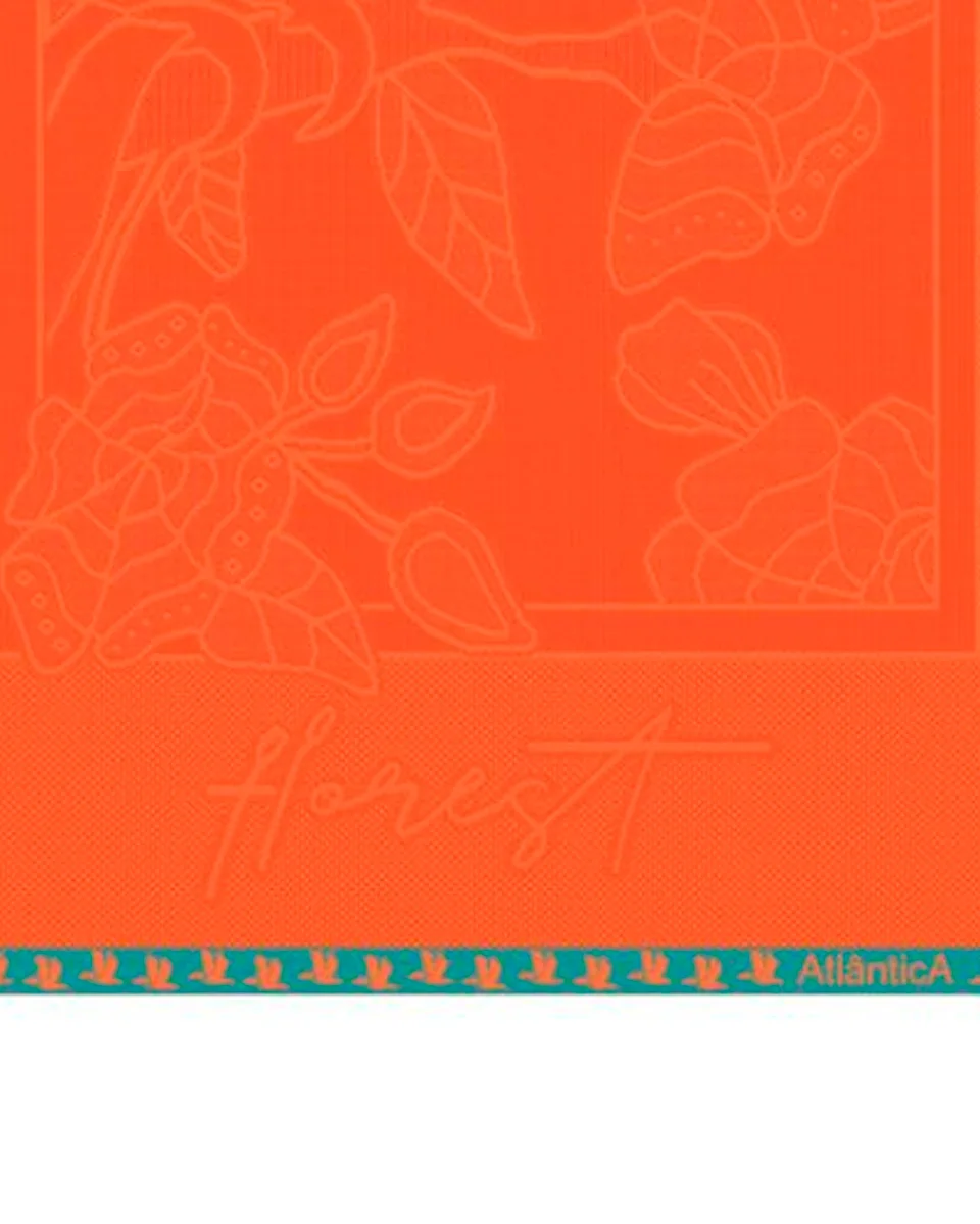 Atlantica toalha praia florest — LARANJA (foto 2)