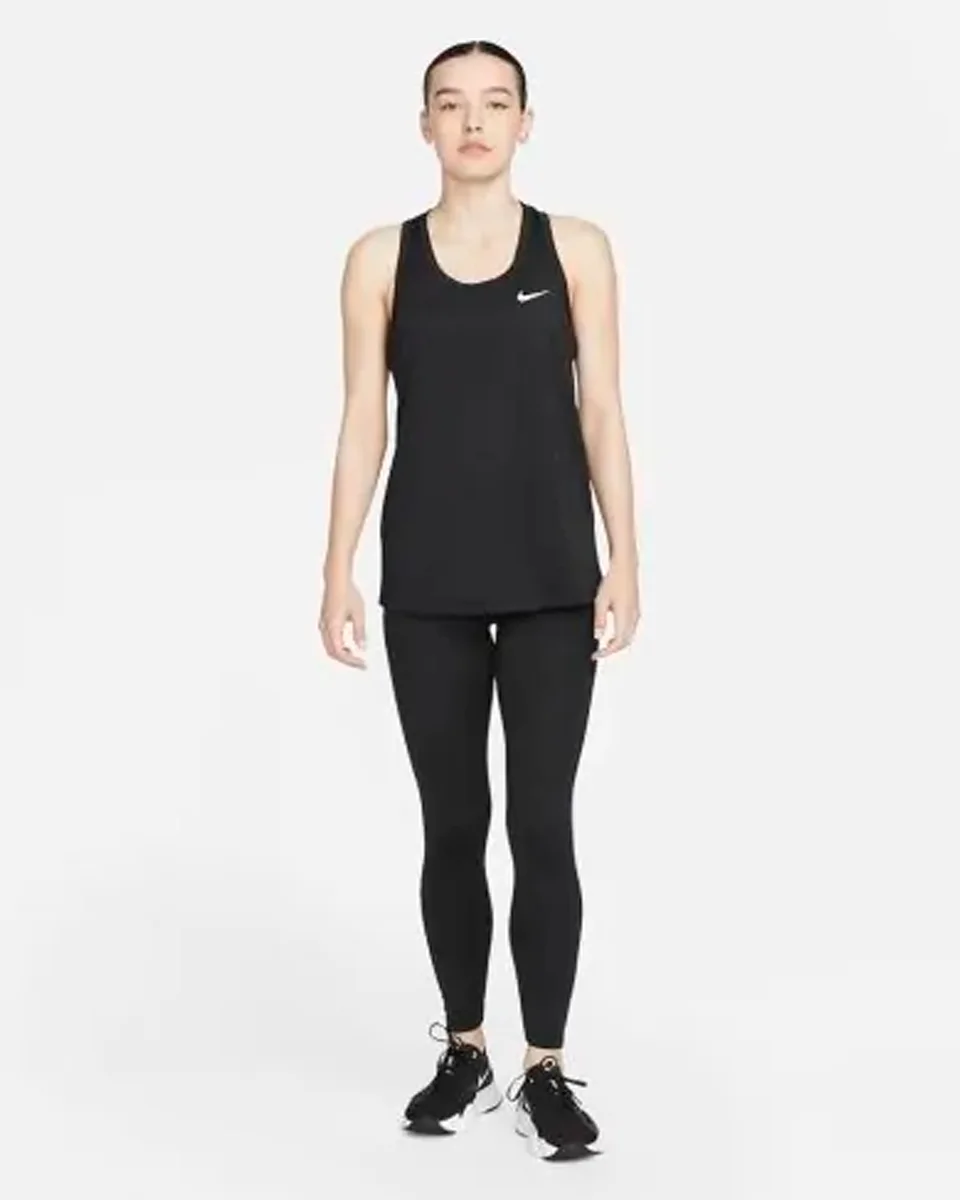 Nike cam sem manga w nk df leg raceback — PRETO (foto 4)