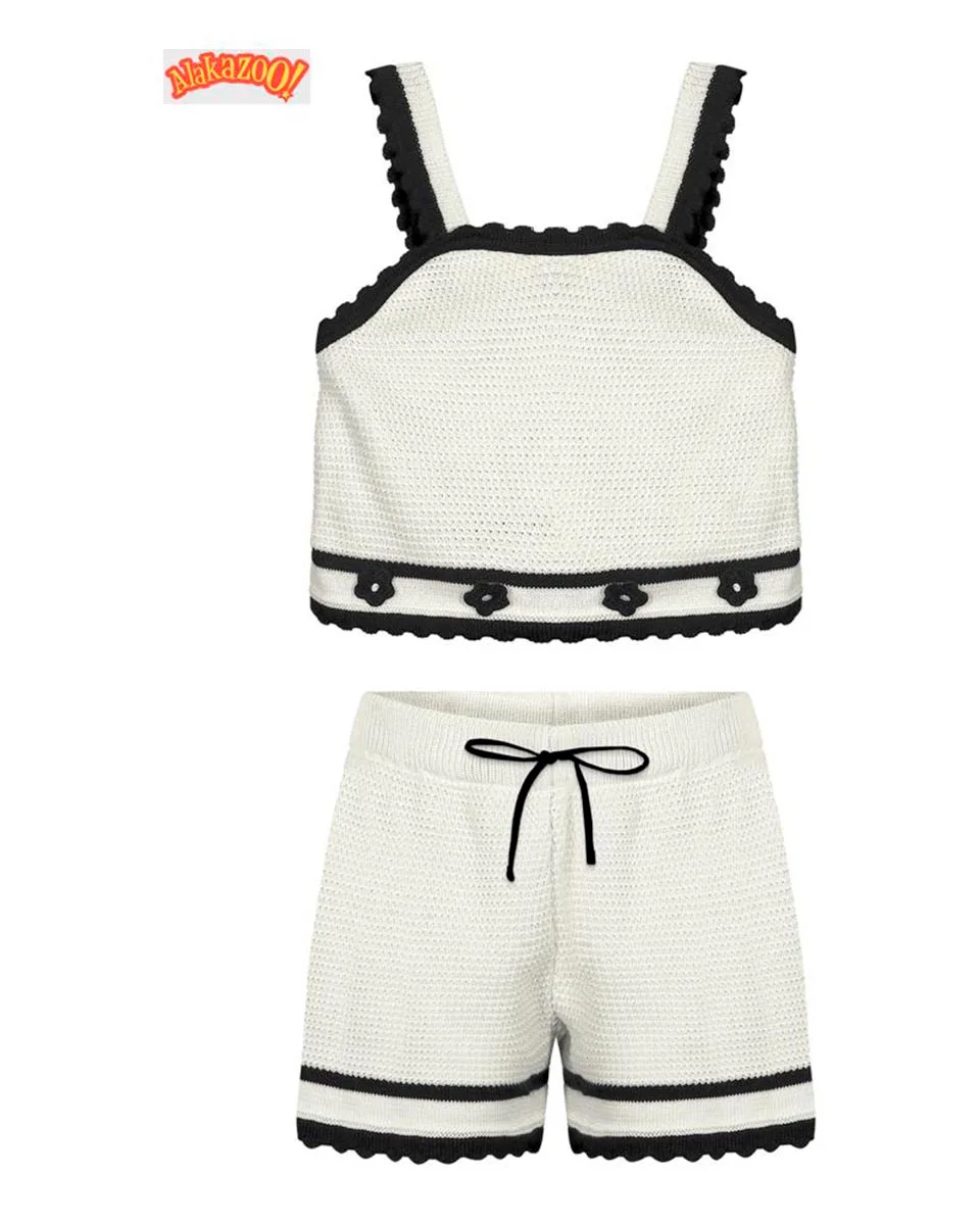 Alakazoo conjunto malha trico 35018 — BRANCO OFF WHITE (foto 1)