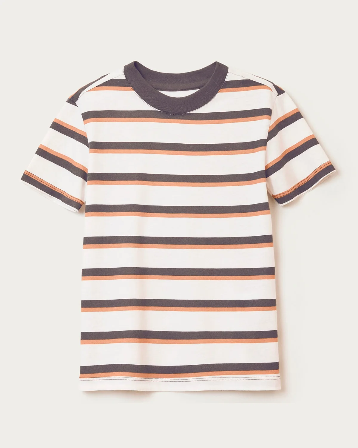 Hering kids camiseta masculina infantil 5dvx — LISTRADO OFF/MARROM (foto 1)