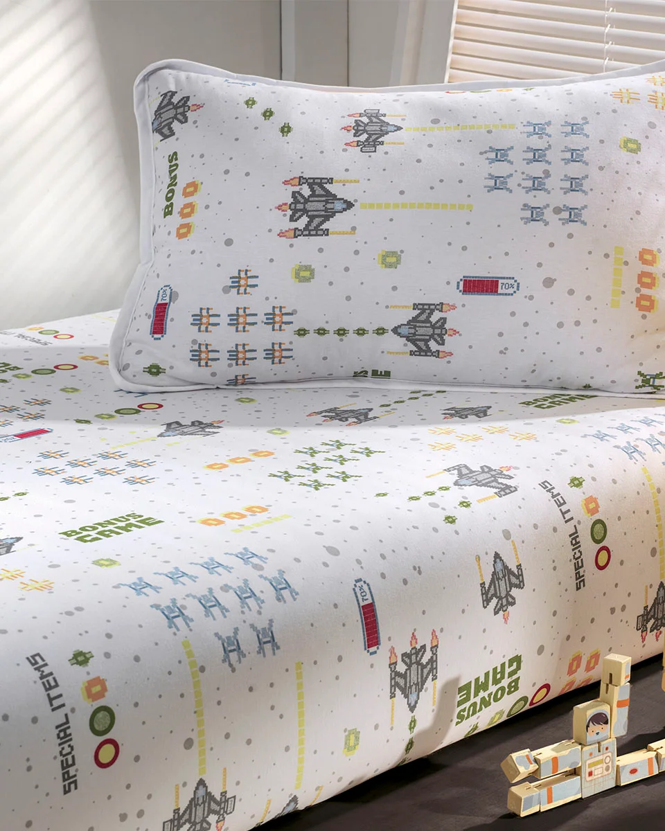 Altenburg jogo de cama simples mundo kids malha (foto 3)