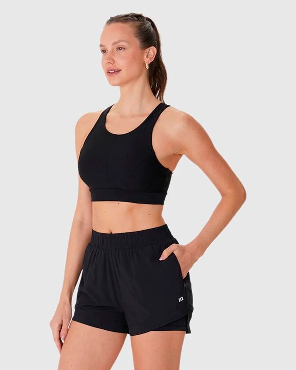 Malwee shorts duplo 1000131524 — PRETO (foto 3)
