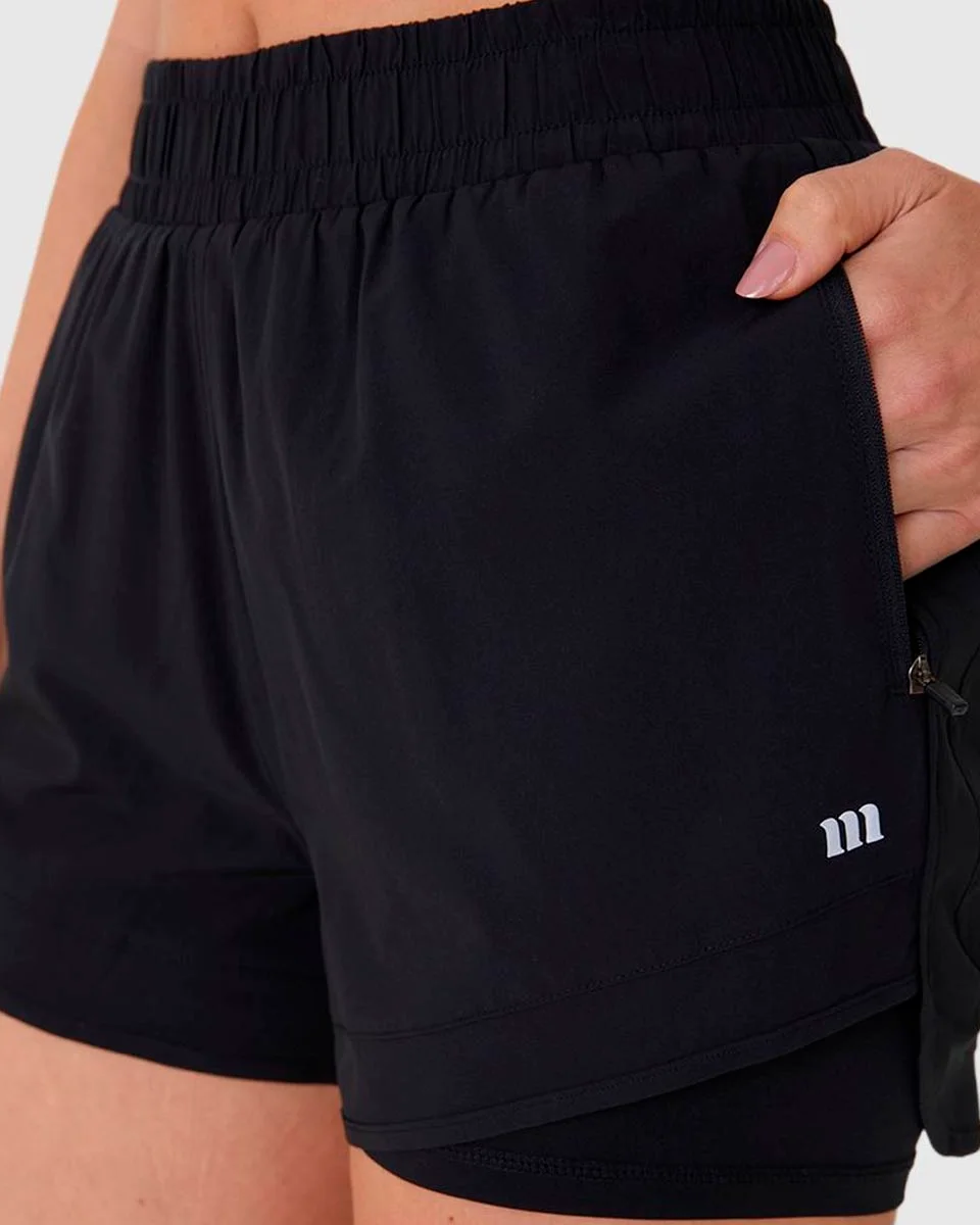 Malwee shorts duplo 1000131524 — PRETO (foto 1)