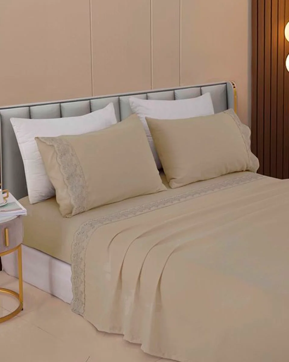 Rozac jogo cama golden bordado ingles (foto 5)