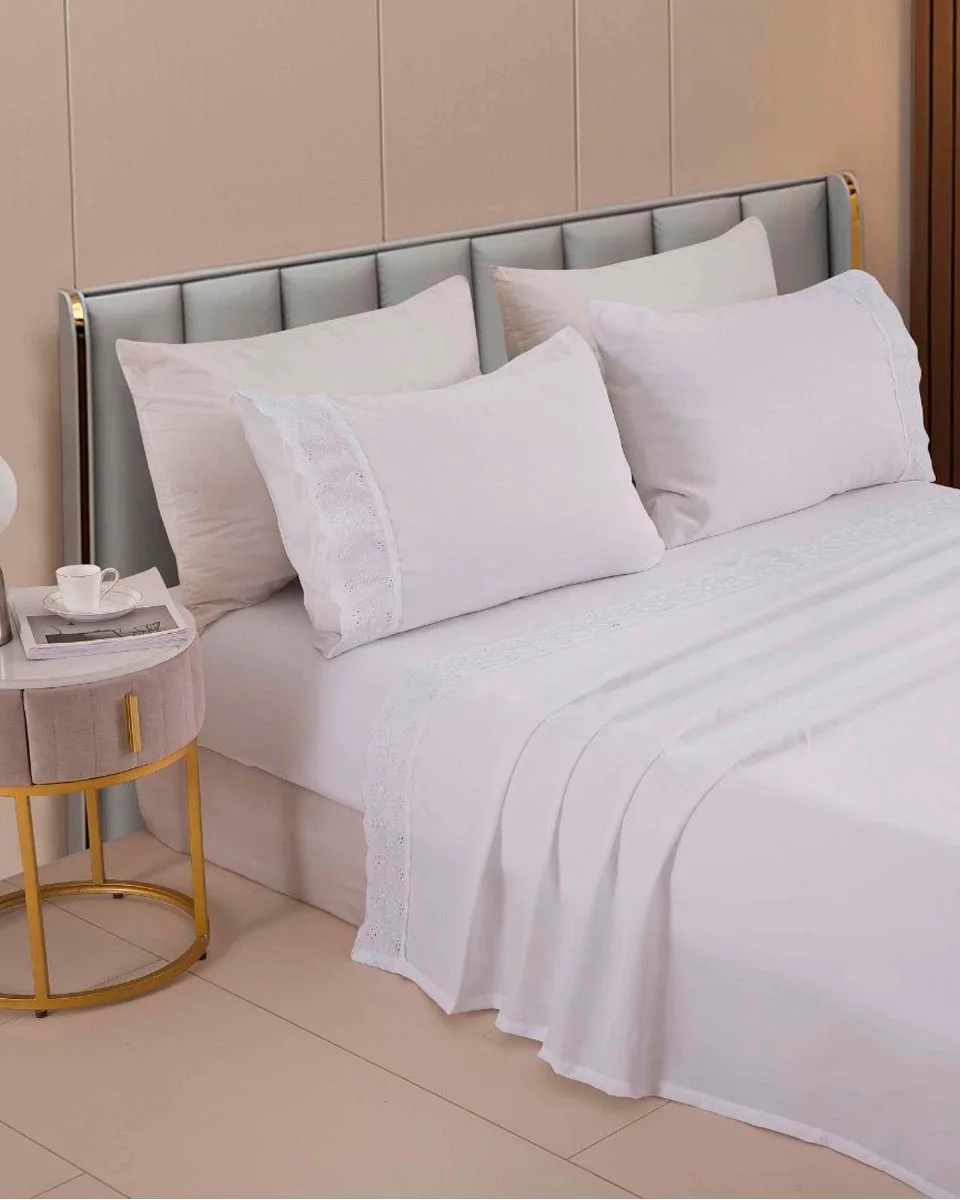 Rozac jogo cama golden bordado ingles (foto 8)