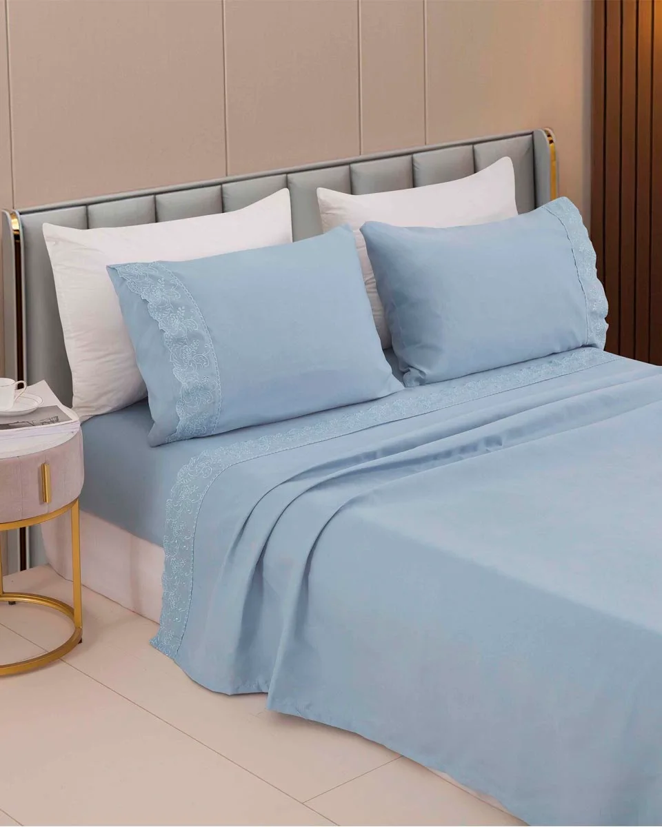 Rozac jogo cama golden bordado ingles (foto 3)
