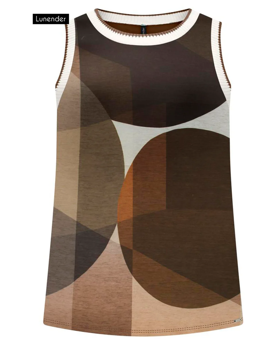 Lunender blusa tecido poly marocain c5022 — MARROM COASTAL (foto 1)