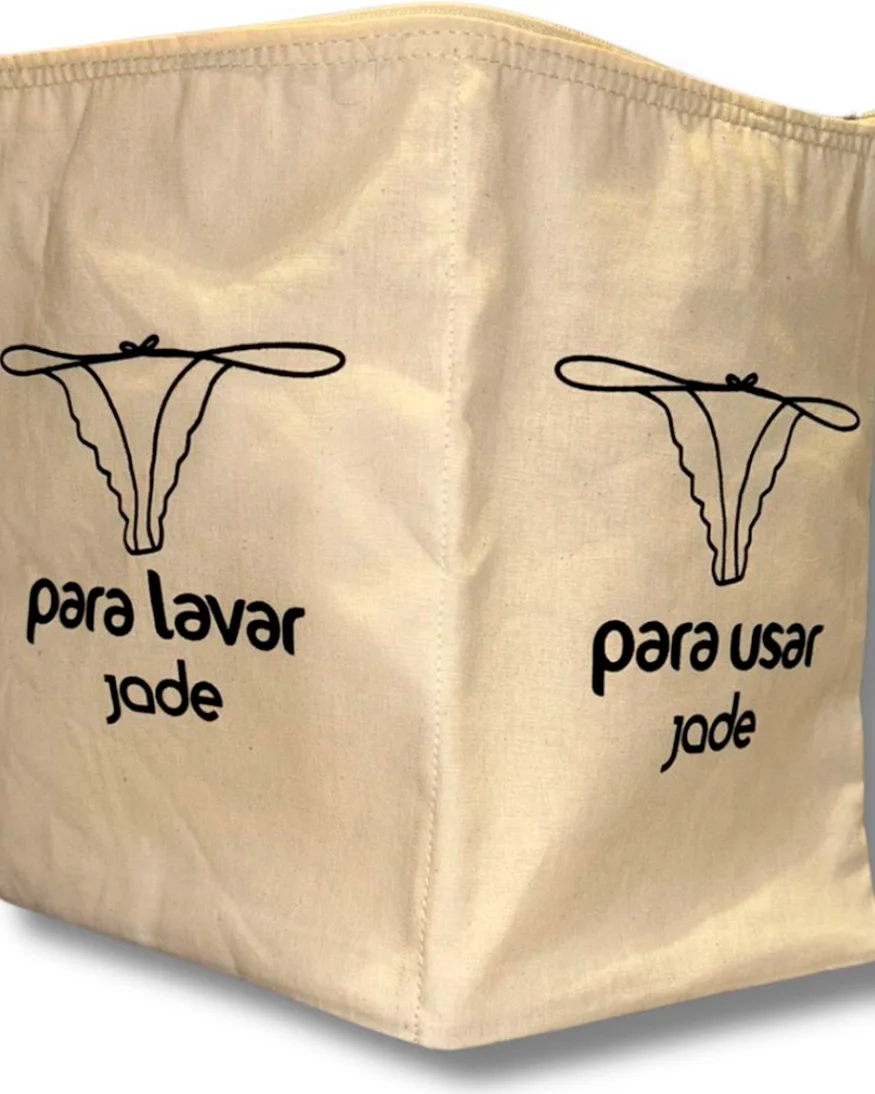 Jade porta calcinha usar/lavar — BEGE (foto 2)