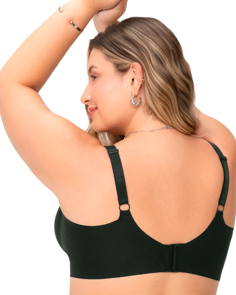 Zee rucci sutia laser plus size termofusionado reforcado alcas largas bojo fixo zr0303040 — PRETO (foto 2)