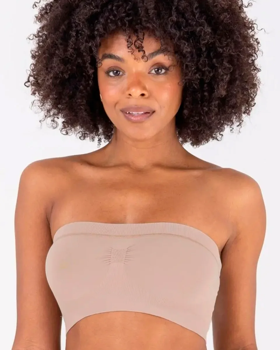 2 rios sutia bustier sem costura bojo removivel — CHOCOLATE (foto 1)