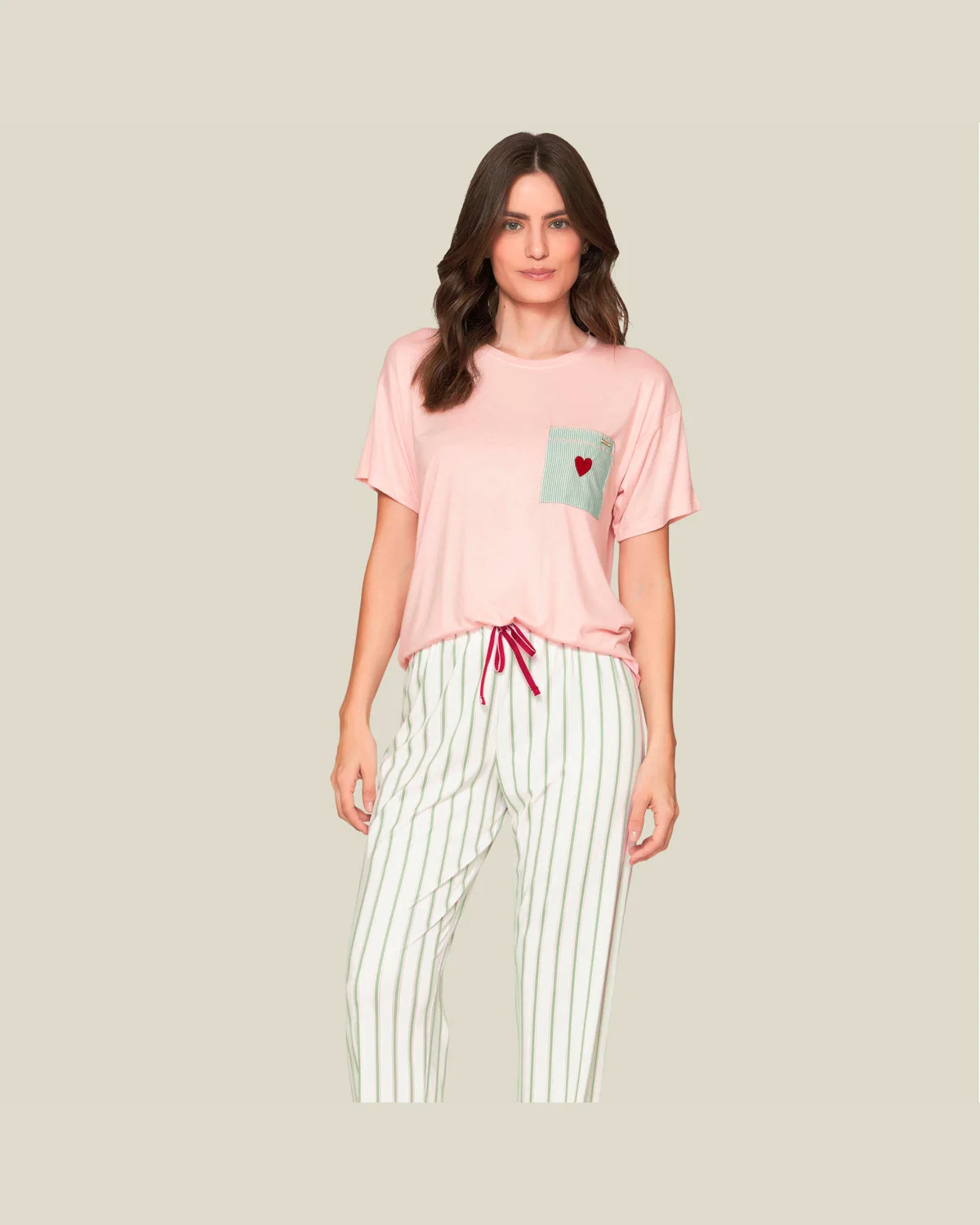 Lua luá pijama casual adore — ROSA (foto 1)