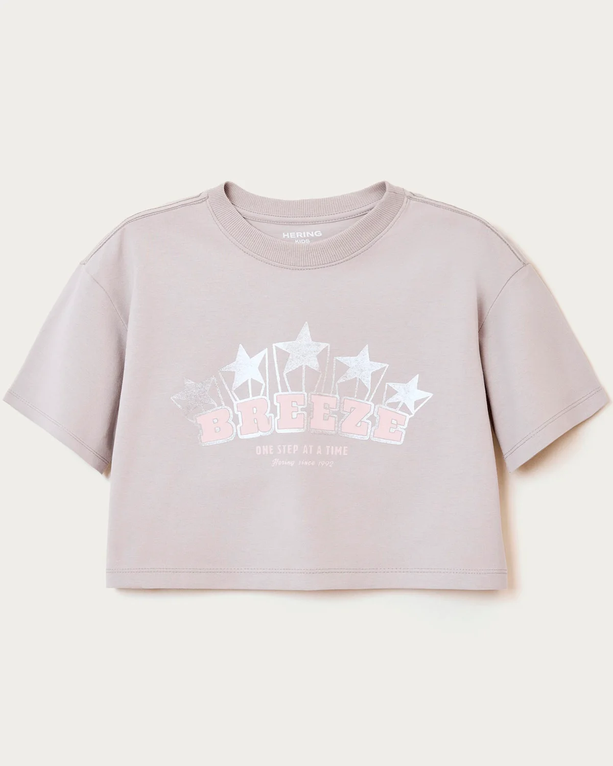 Hering blusa infantil menina super cotton estampada 5g8t — CINZA (foto 1)