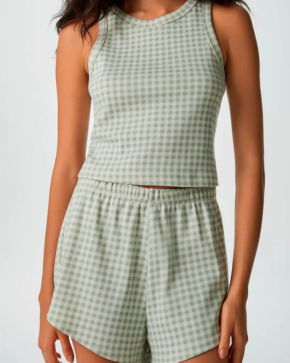 Hering pijama curto feminino estampado em ribana 7cty (foto 13)