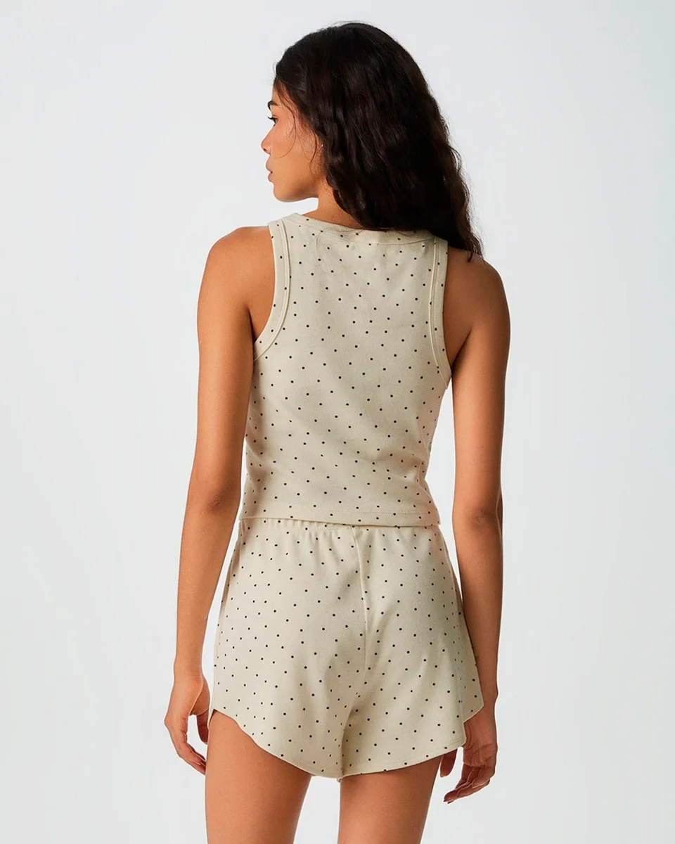 Hering pijama curto feminino estampado em ribana 7cty (foto 10)