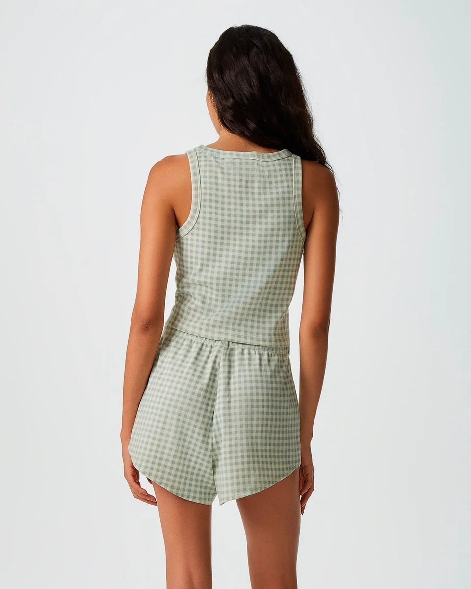 Hering pijama curto feminino estampado em ribana 7cty (foto 15)