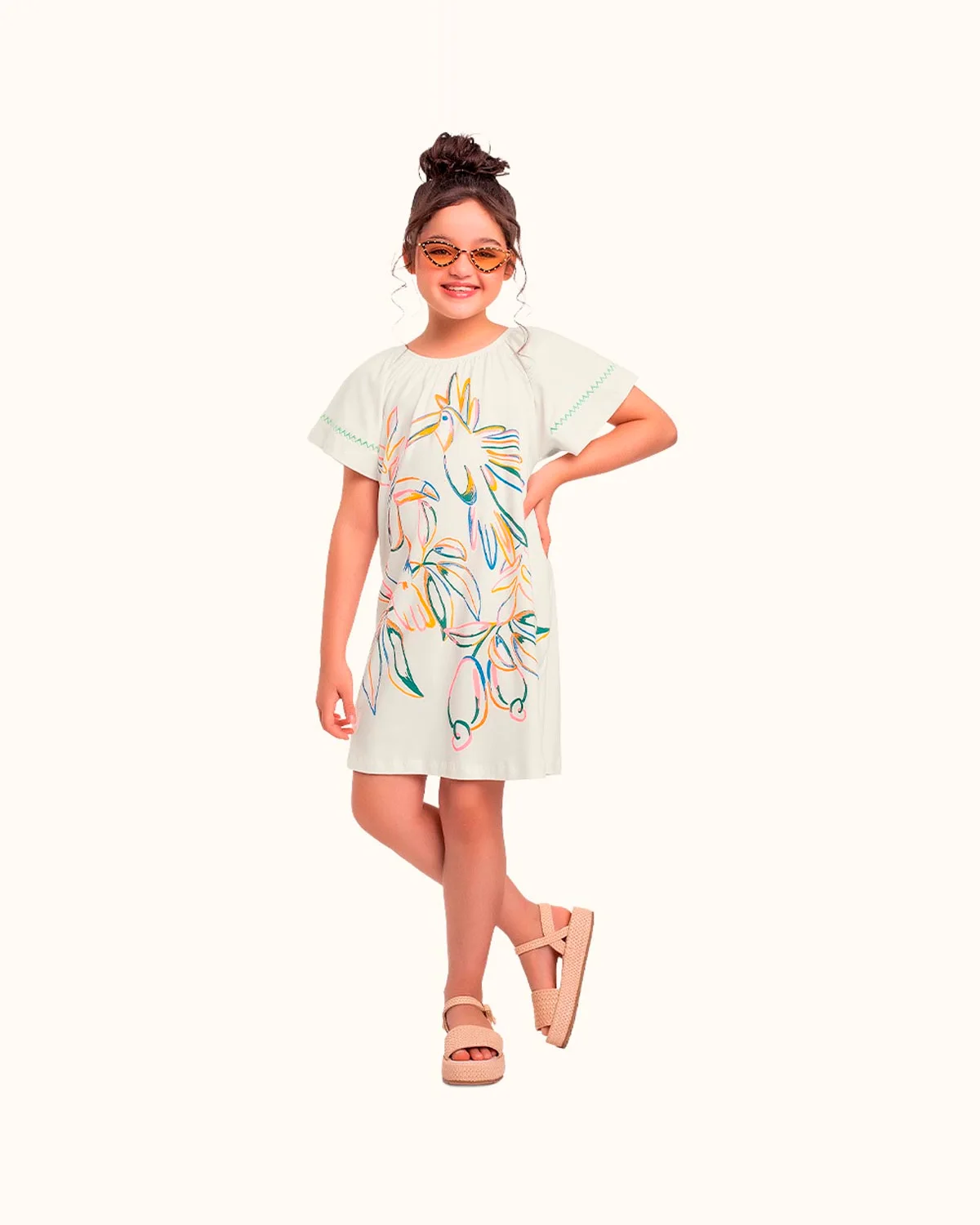 Fakini vestido infantil em malha feminino 10.25.03192 (foto 4)