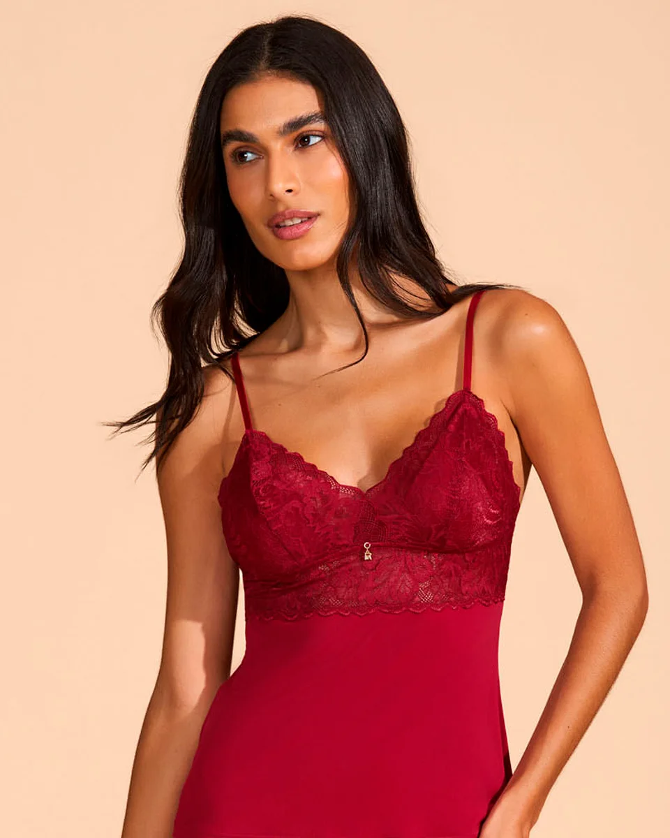 Recco babydoll com calecon microfibra e renda 18733 (foto 6)