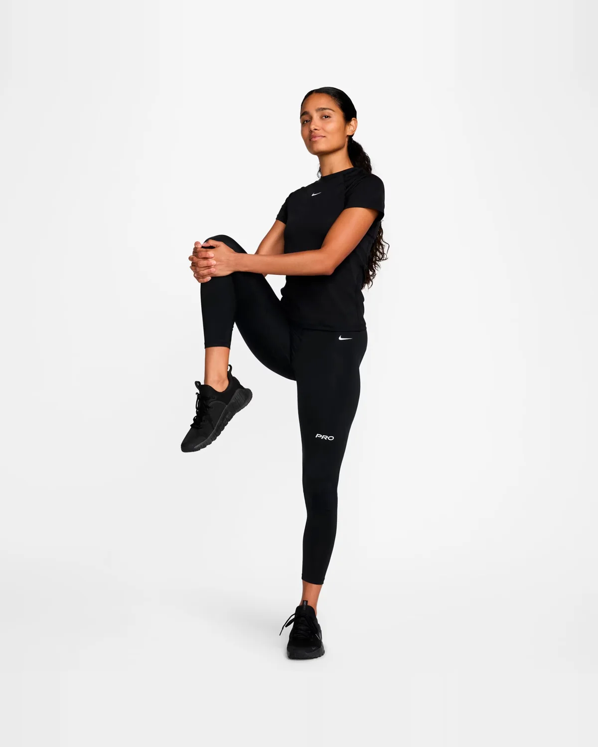 Nike calca nk ankle length tight fem fa24 — PRETO (foto 1)