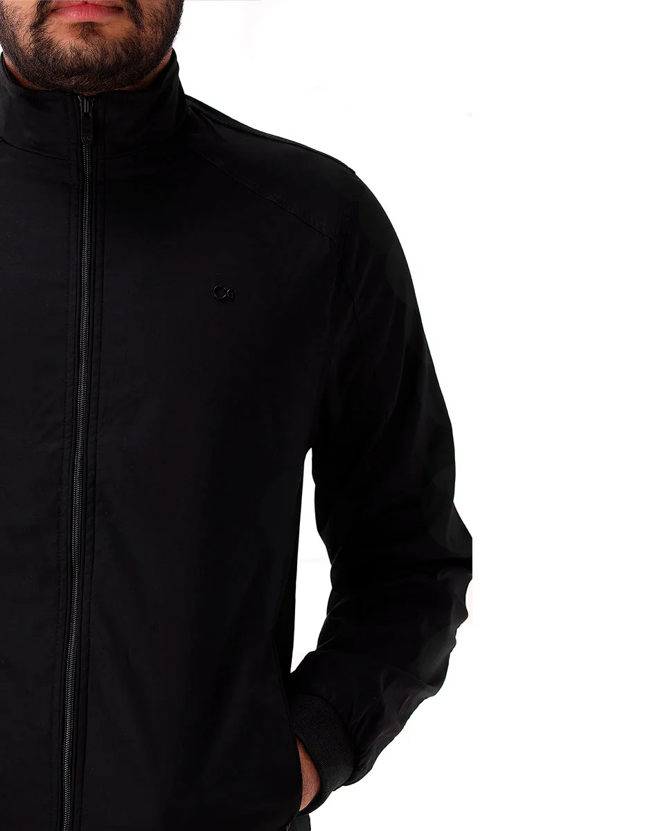 Ogochi jaqueta com ziper 026490010 — PRETO (foto 3)