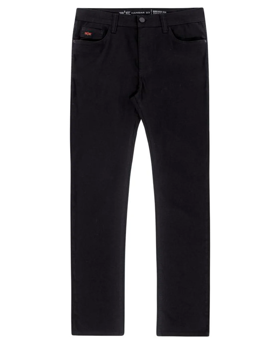 Hangar 33 calca jeans com elastano 75239 — PRETO REATIVO (foto 4)