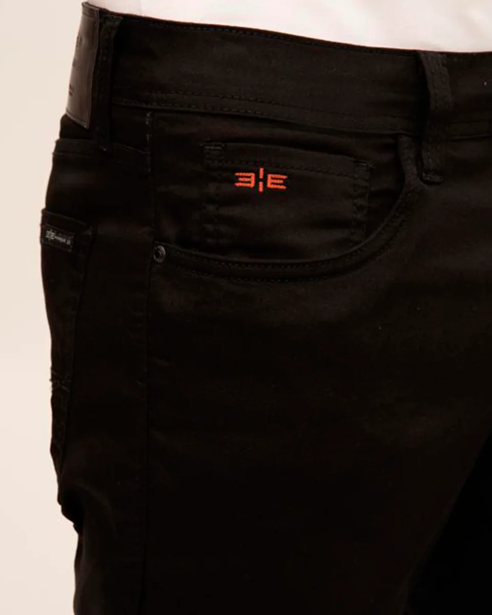 Hangar 33 calca jeans com elastano 75239 — PRETO REATIVO (foto 2)