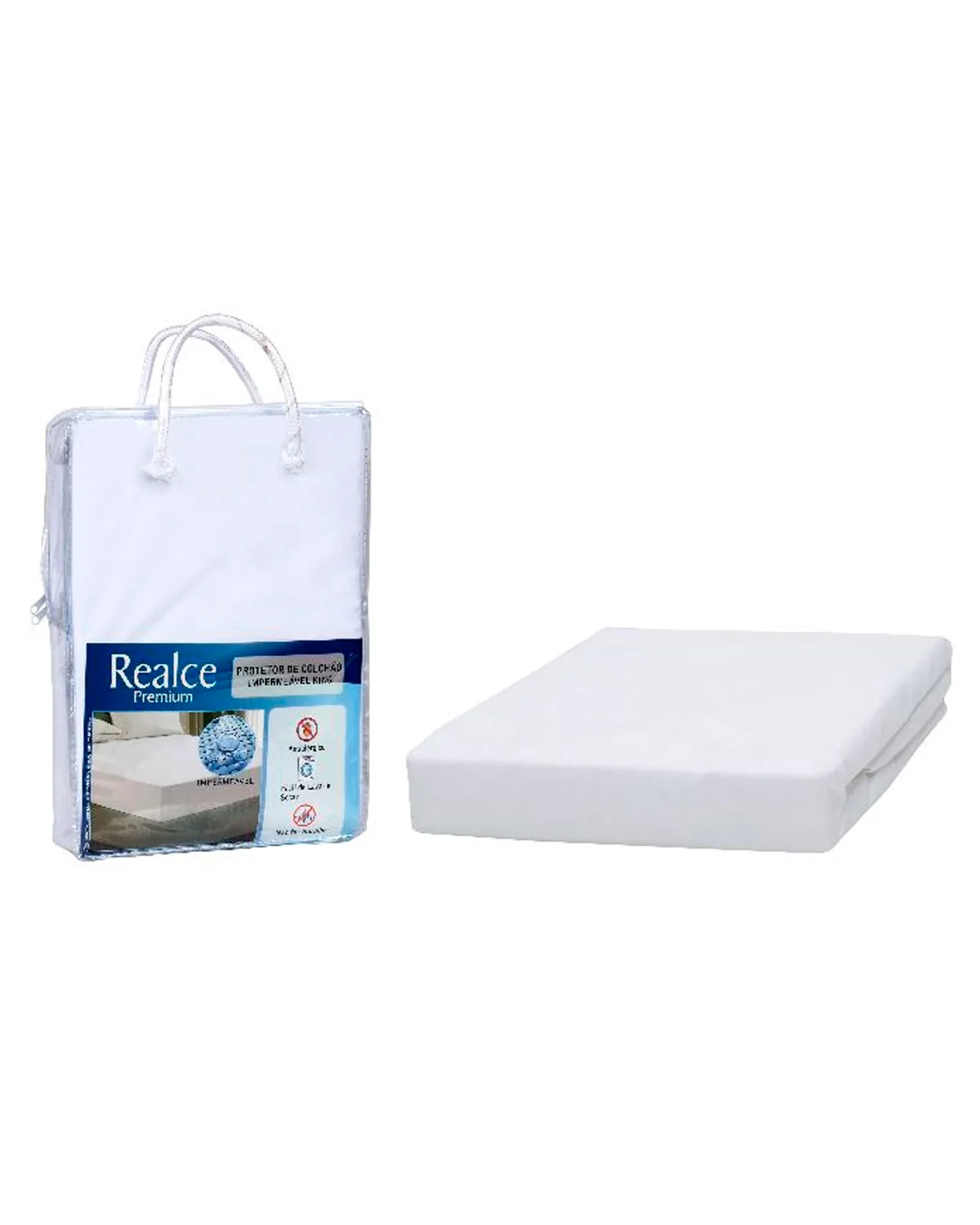 Sultan - realce premium protetor de colchao microfibra impermeavel — BRANCO (foto 1)