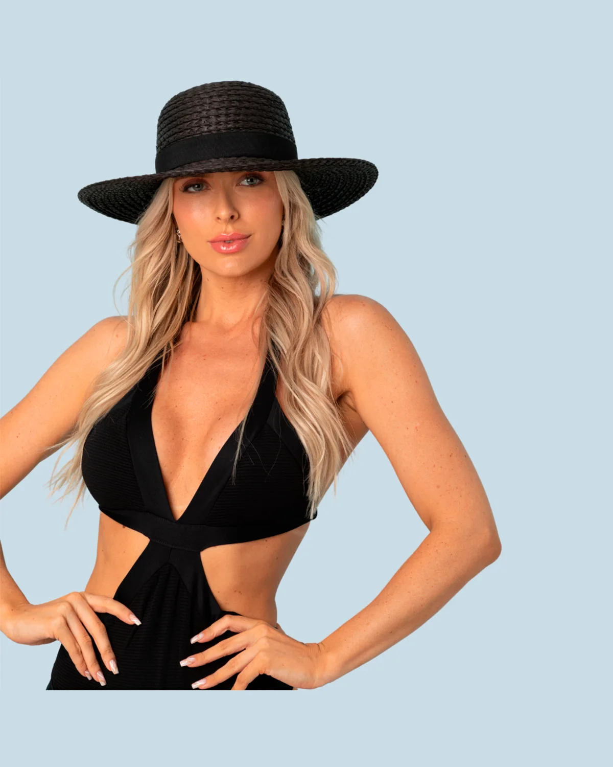 Dream's beach chapeu aba larga — PRETO (foto 1)