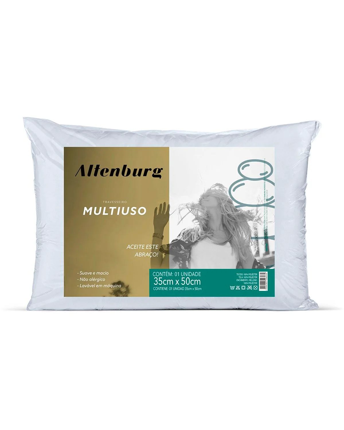 Altenburg travesseiro multiuso microfibra — BRANCO (foto 1)