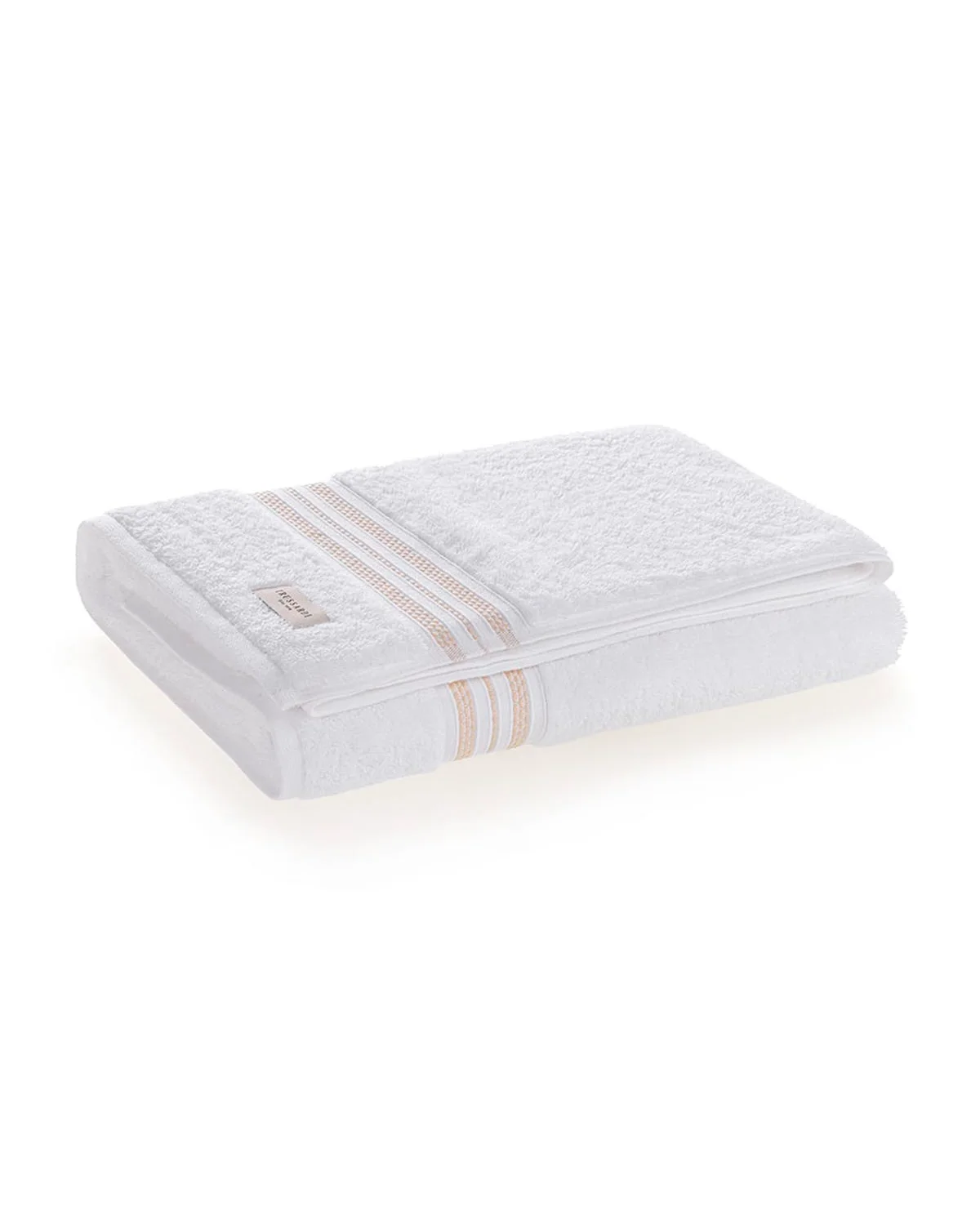 Trussardi toalha barberine – banho — BRANCO/NOCCIOLA (foto 1)
