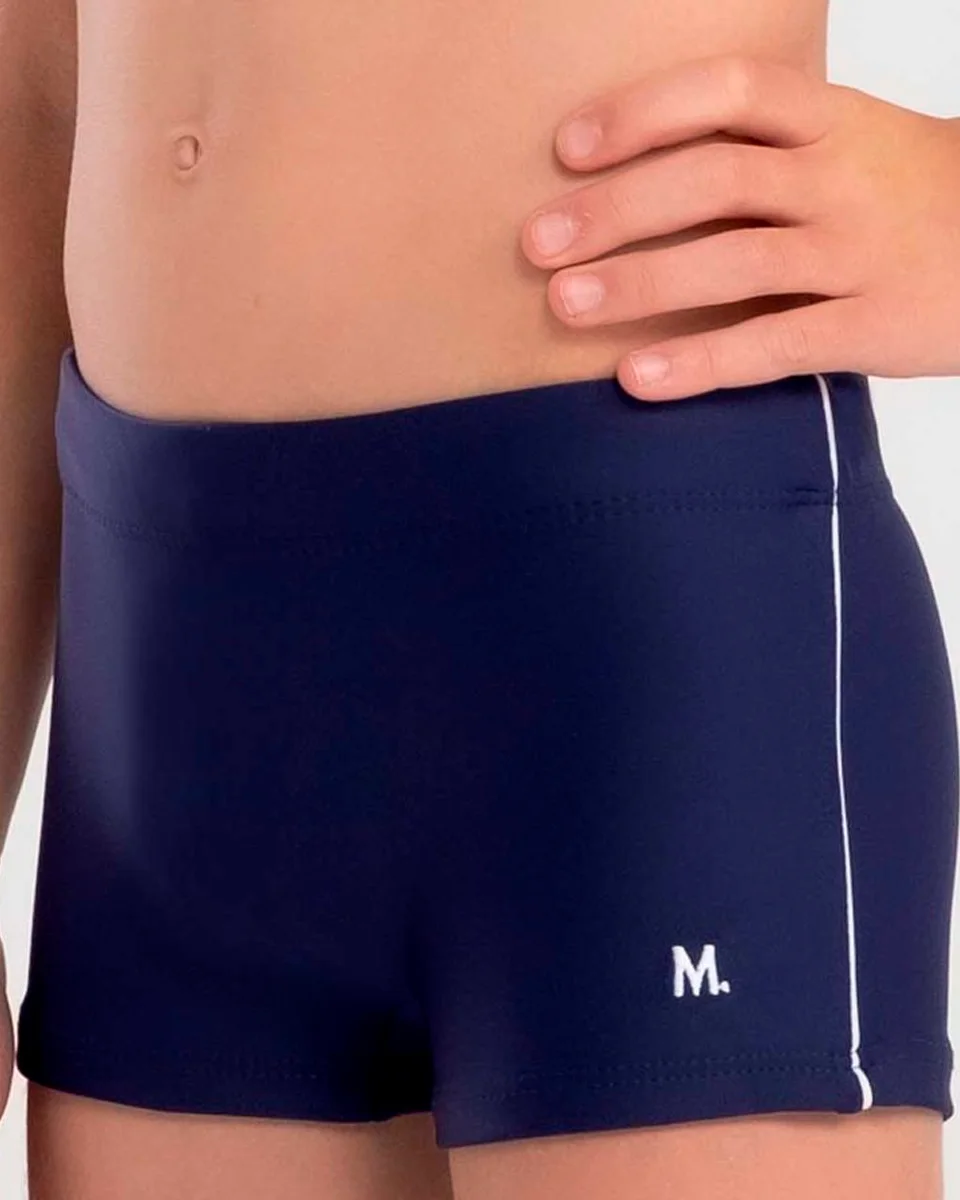 Mash sunga boxer infantil lisa com vivo lateral 310.07 (foto 3)