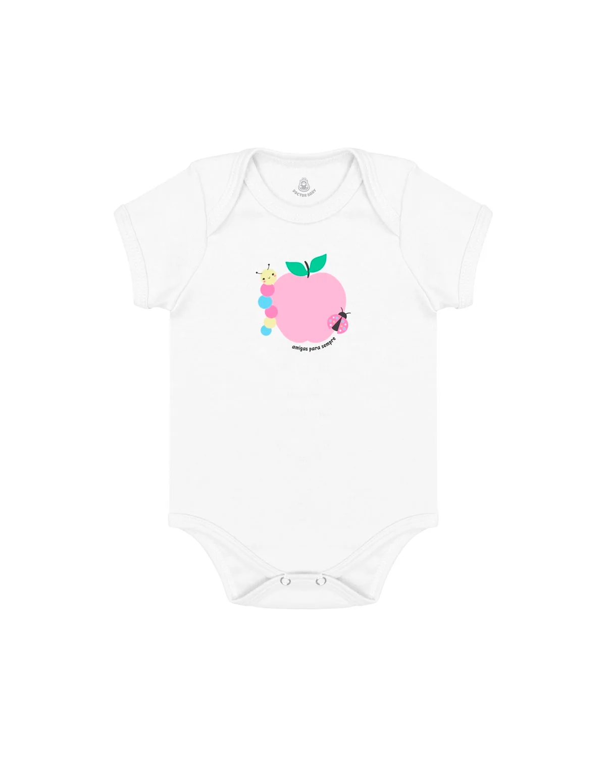 Doctor baby body manga curta feminino amigas para sempre — BRANCO (foto 1)