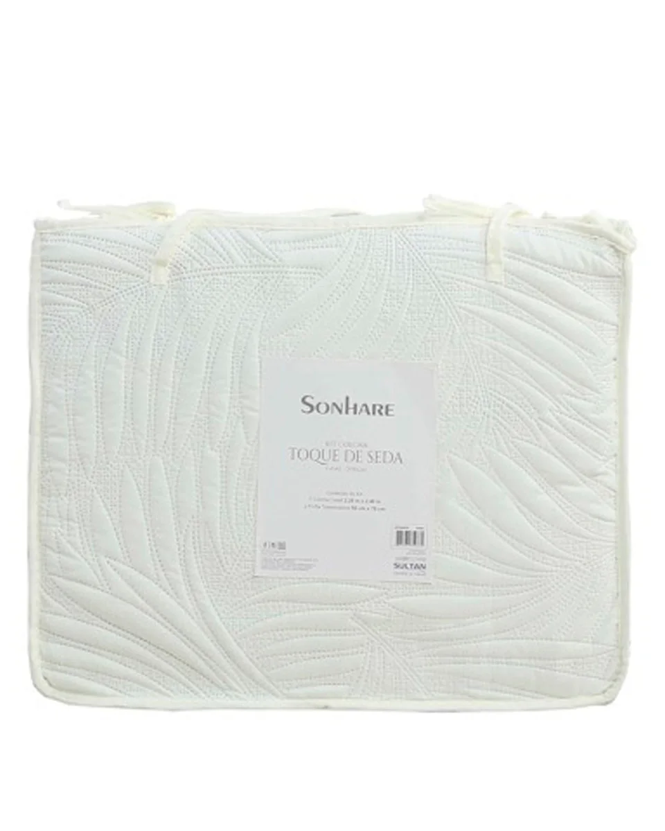 Sultan - sonhare kit colcha toque de seda — OFF WHITE (foto 2)