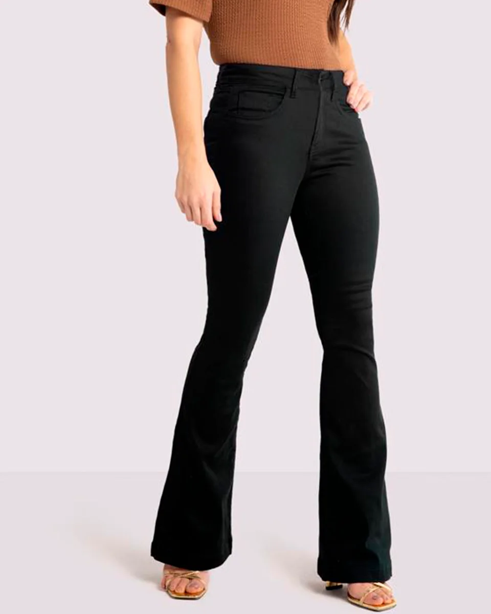 Lunender calca jeans com elastano 1.67832 — PRETO REATIVO (foto 1)