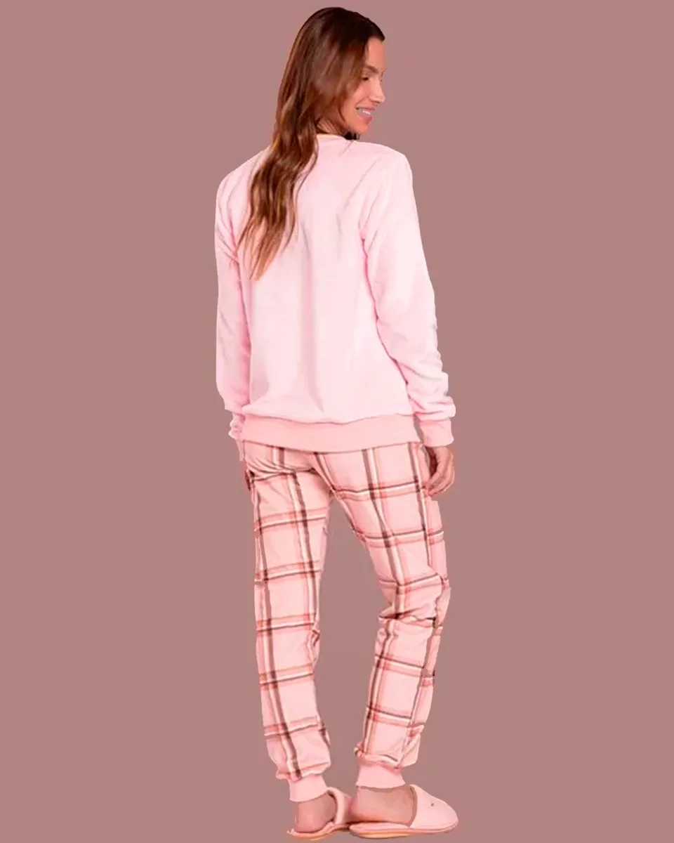 Lua luá pijama fleece bear me sleep — ROSA (foto 3)