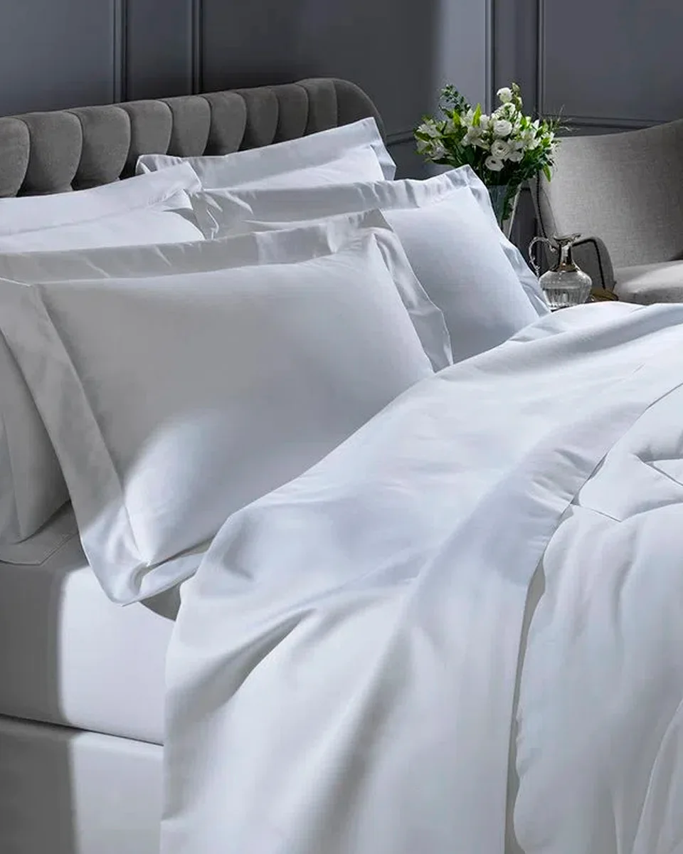 Bouton jogo cama percal 1000 fios — BRANCO (foto 2)
