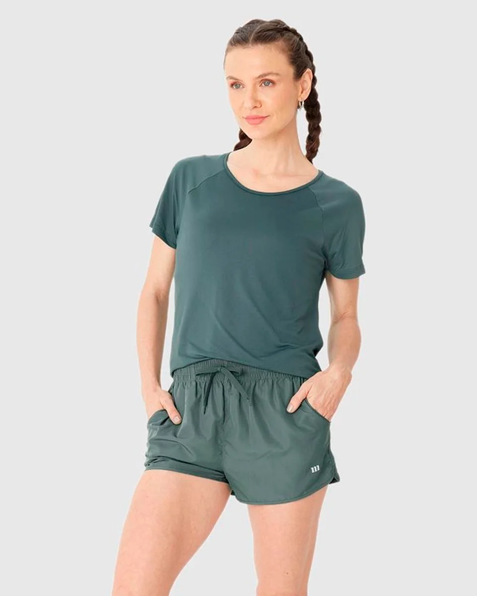 Malwee shorts runner 1000131535 — VERDE (foto 3)