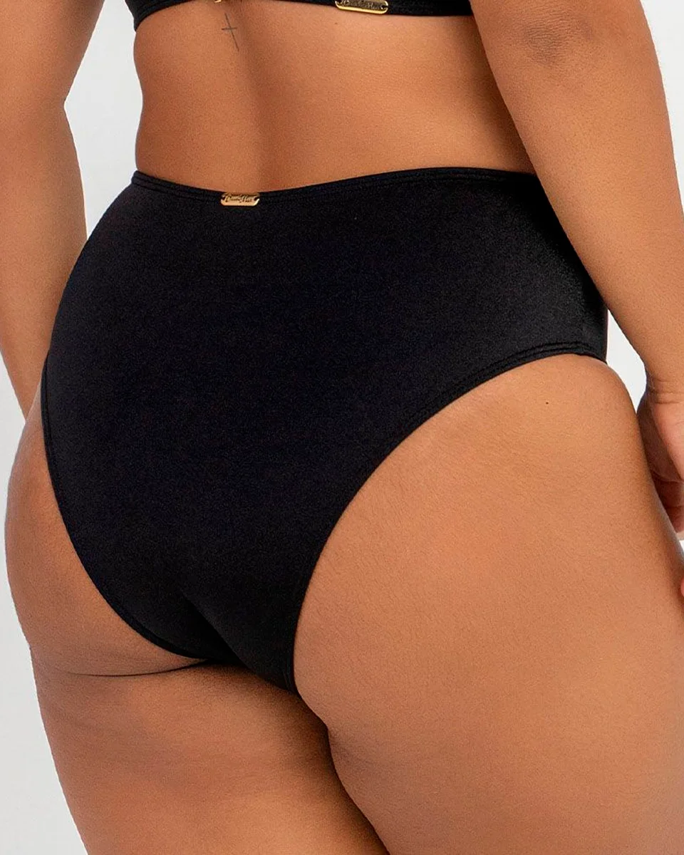 Banho de mar biquini plus tranca liso — PRETO (foto 4)