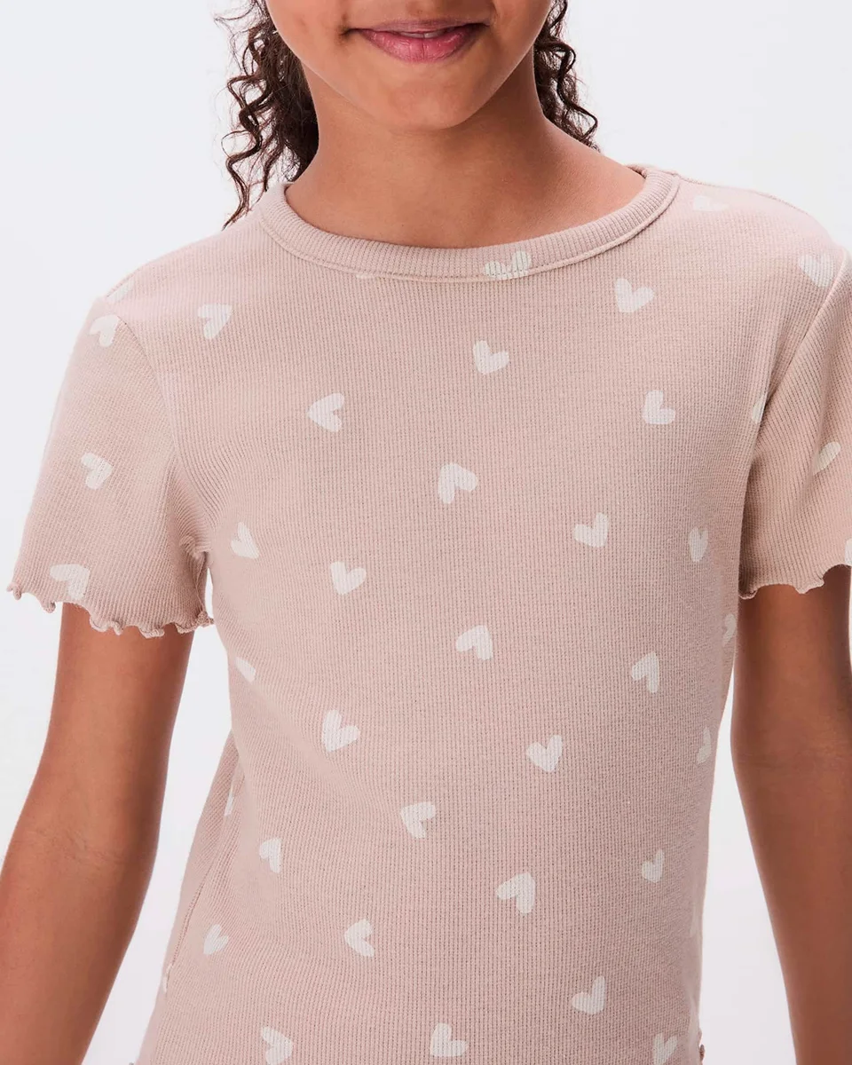 Hering blusa infantil menina manga curta em ribana estampada 5d1m (foto 8)