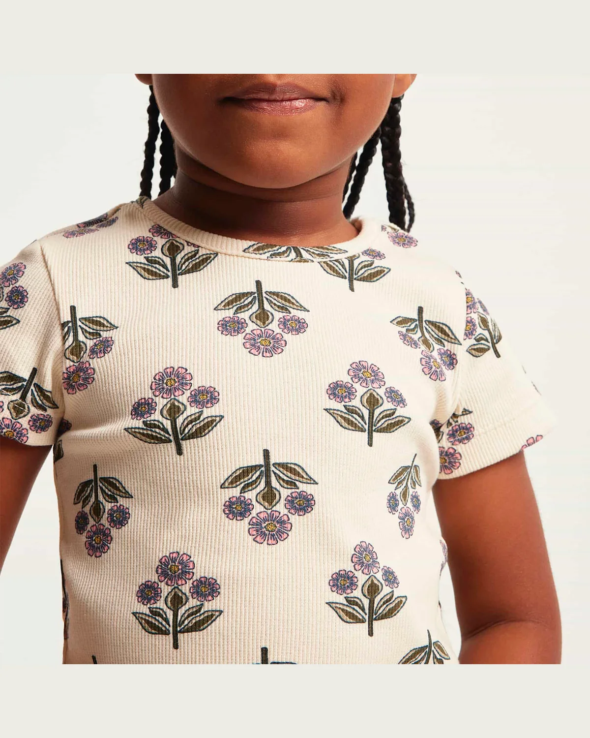 Hering blusa infantil menina manga curta em ribana estampada 5d1m (foto 12)