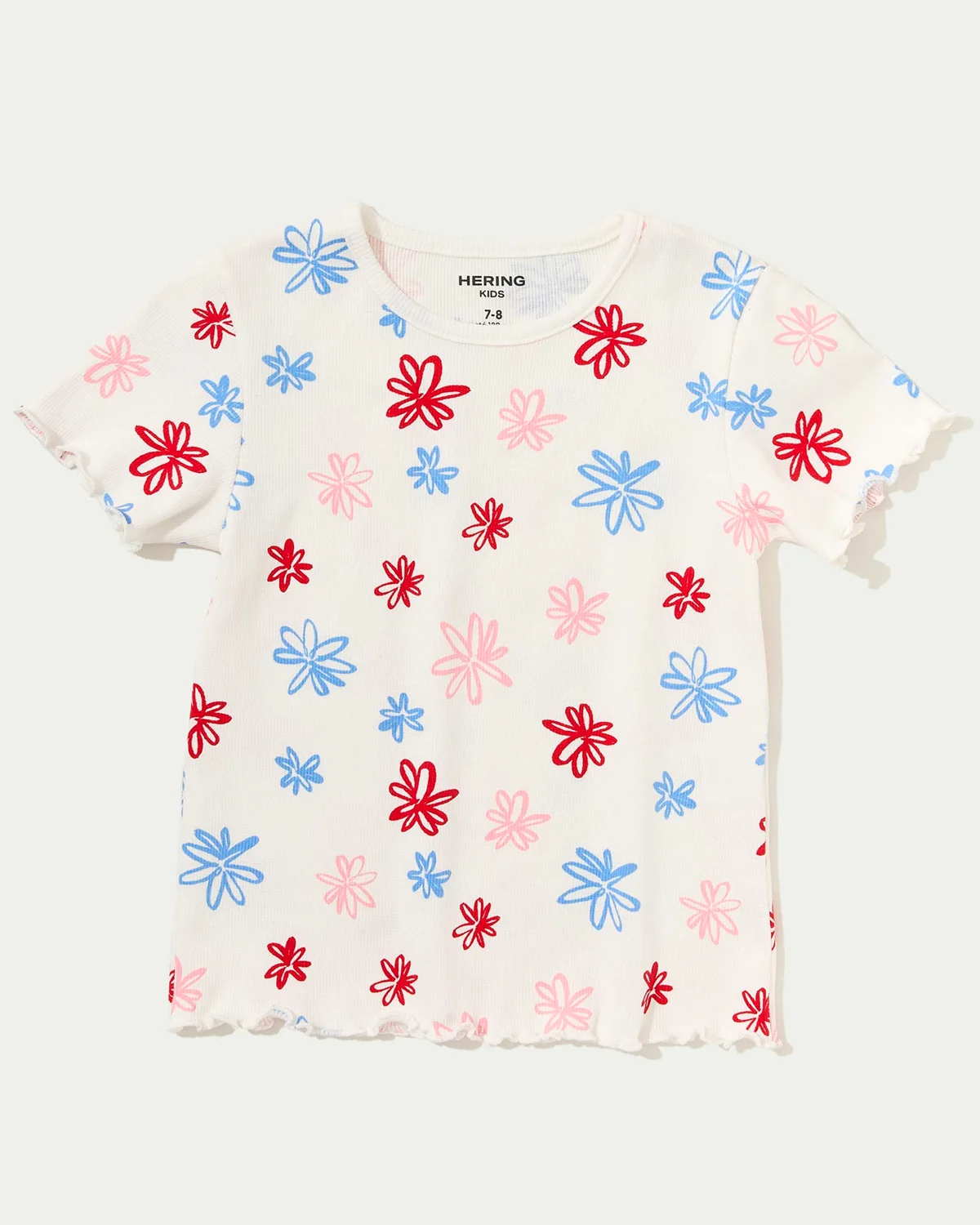 Hering blusa infantil menina manga curta em ribana estampada 5d1m (foto 11)