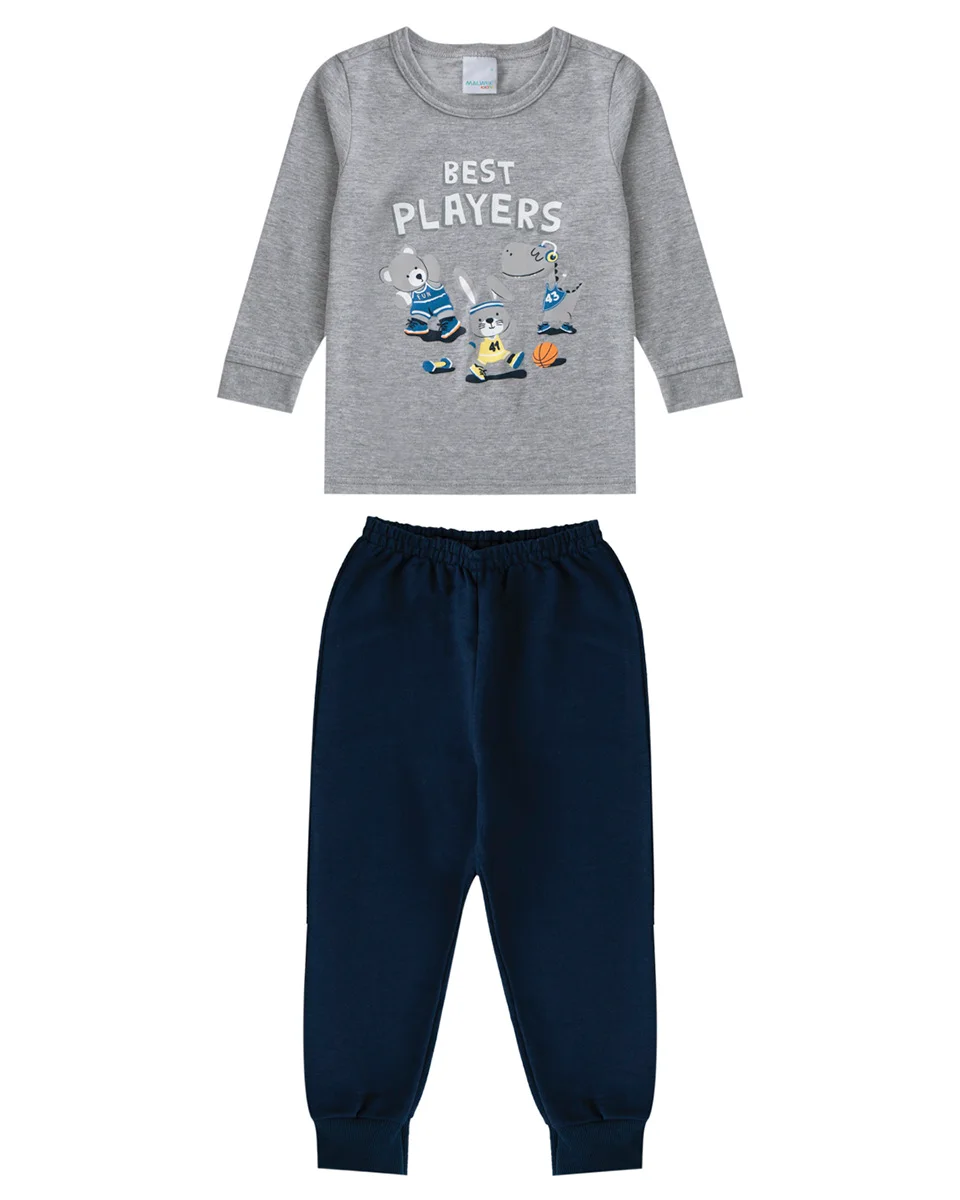 Malwee kids conjunto camiseta/calca 1000091524 (foto 2)